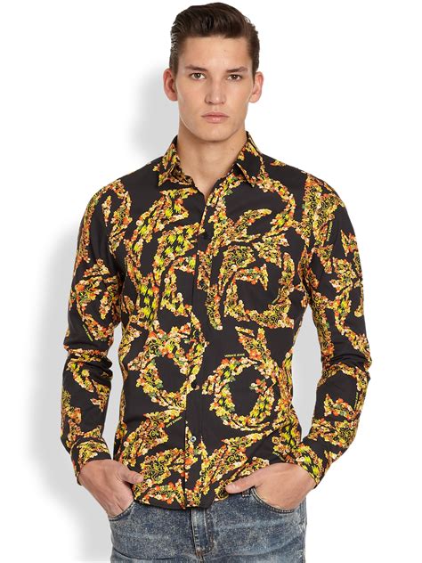 versace belt dress shirt|shirts that look like Versace.